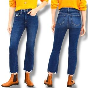 Made & Loved LOFT Size 4/27 Chewed Hem
High Rise Kick Crop Jeans